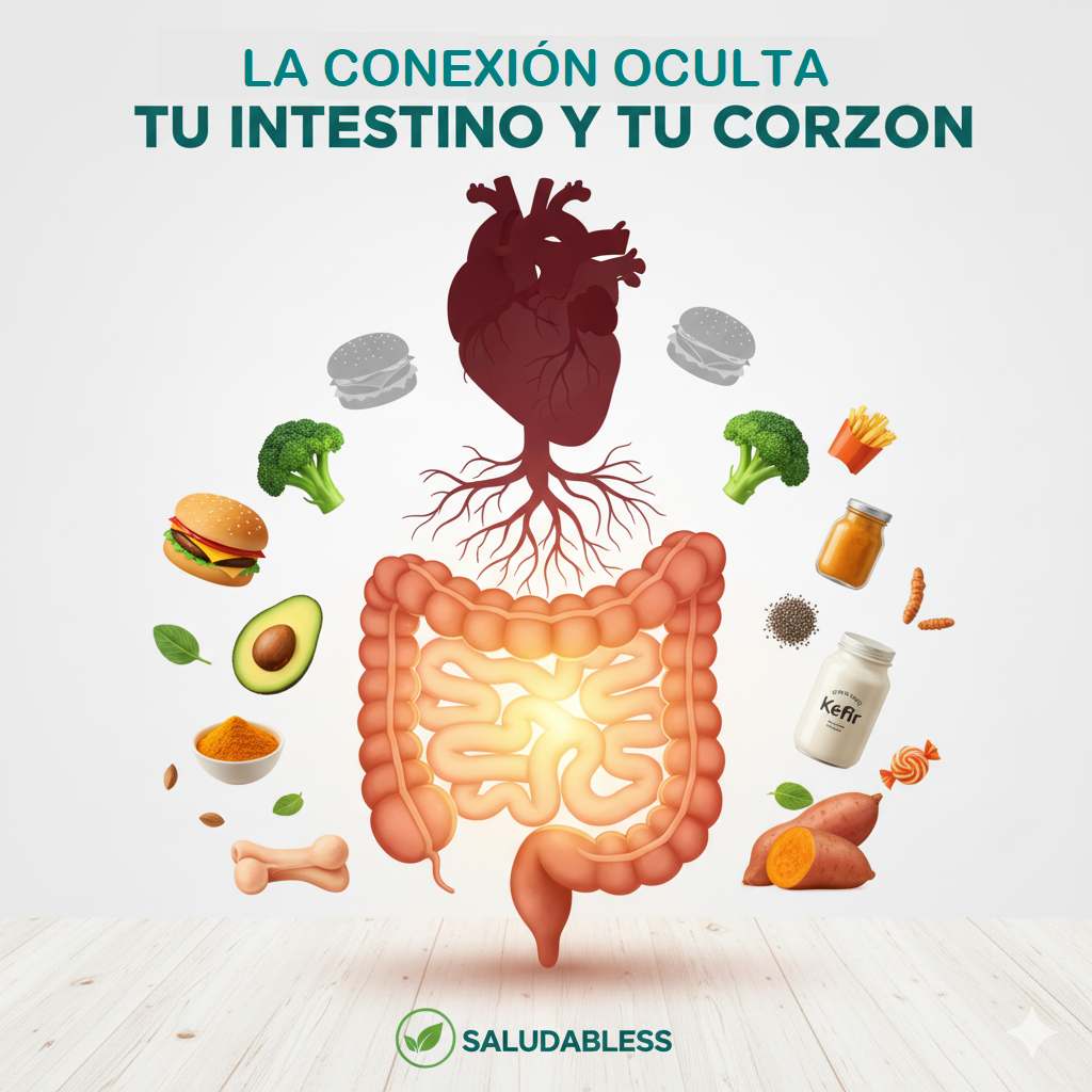 Conexión intestino permeable y corazón. Dieta curativa para sanar la mucosa intestinal.