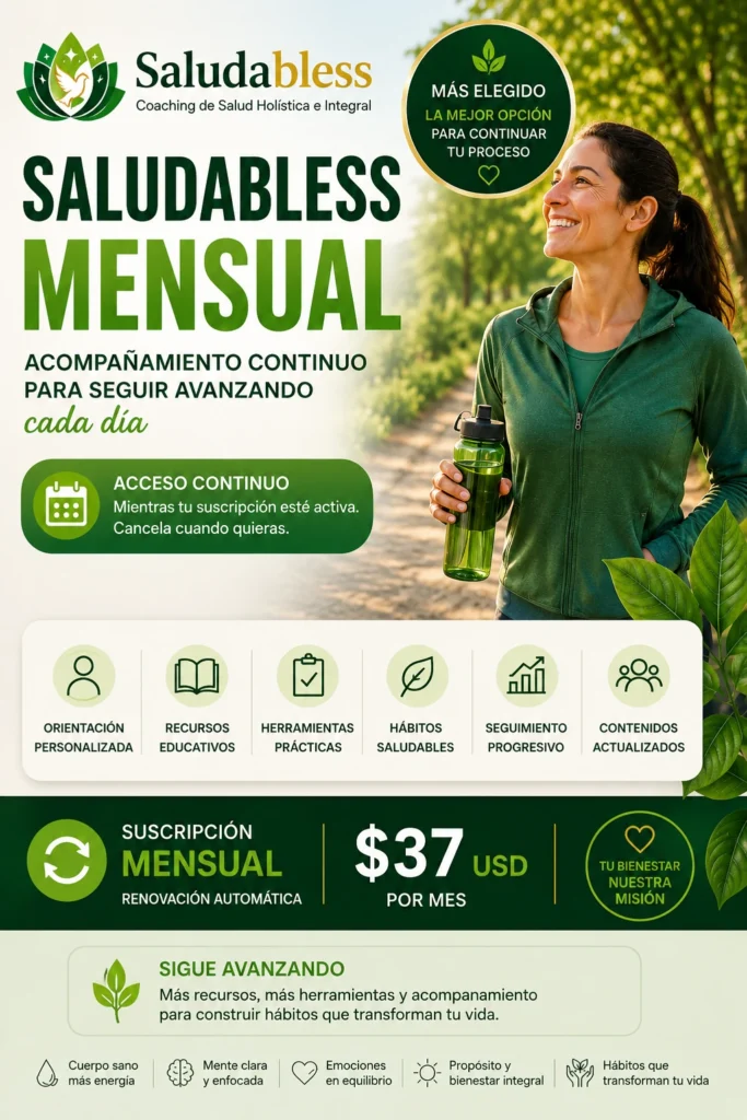 Saludabless 360, programa de acompañamiento integral durante 12 meses para desarrollar hábitos saludables y mejorar el bienestar