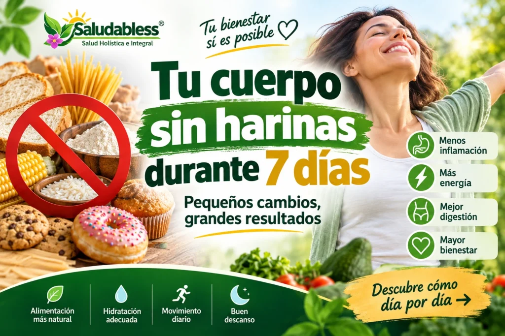Tu cuerpo sin harinas refinadas durante 7 días: alimentación más natural y hábitos saludables