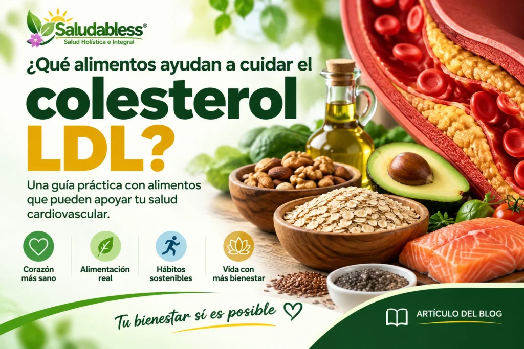 Alimentos saludables que pueden ayudar a cuidar el colesterol LDL y la salud cardiovascular
